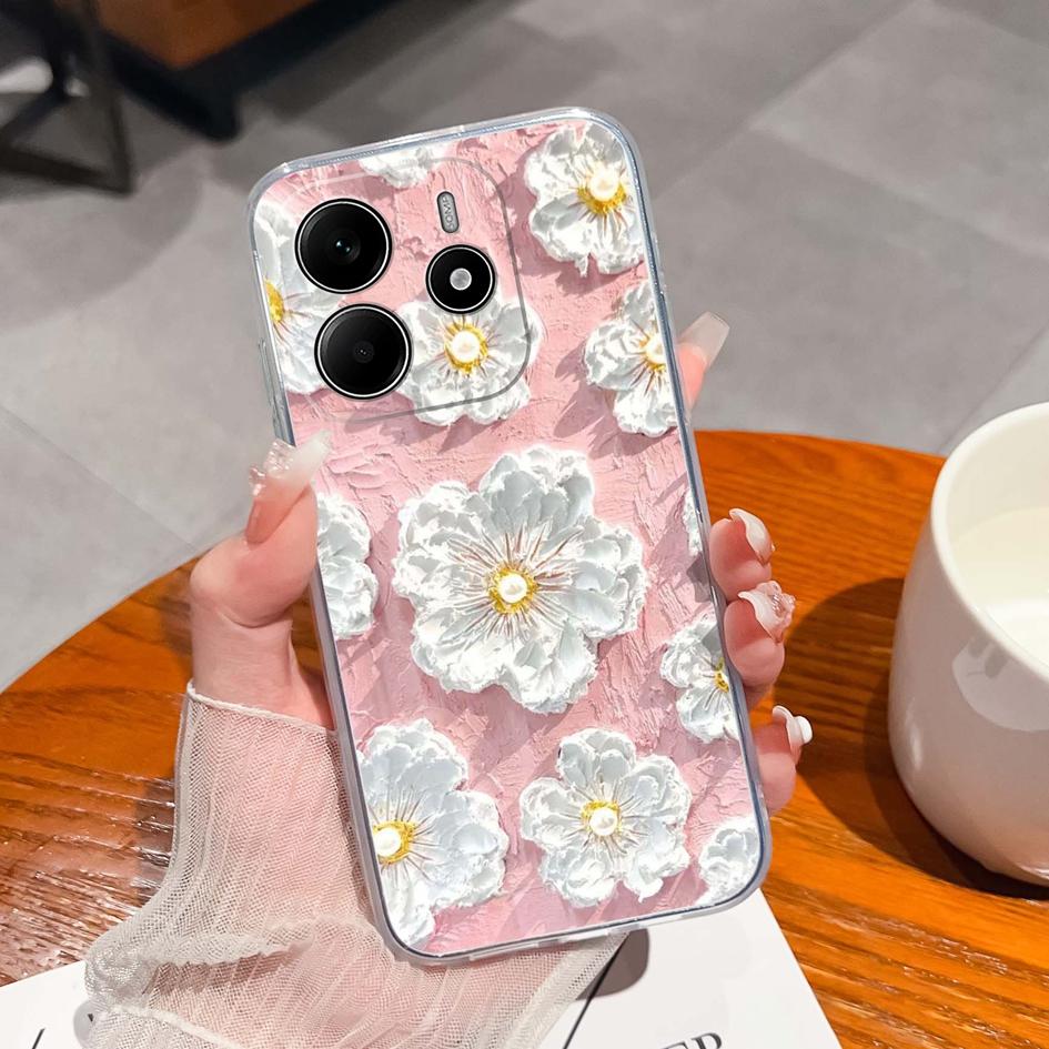 Забавные черные задние крышки для кота для Redmi Note 14 Pro Plus A3 K80 Pro A4 14R новый чехол для телефона эстетический дизайн жидкий силиконовый мягкий корпус для Redmi бампер