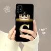 Чехол для телефона Motorola G200 G60 G50 G31 G30 G22 G9 G8 Power Lite Plus Edge 20lite 30pro One Fusion Gold Diamond Crown Letter