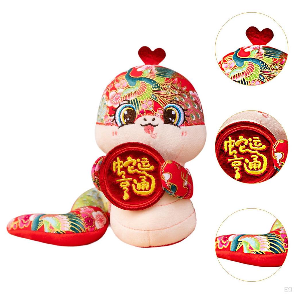 Plush Toy,Animal Stuffed Snake Figure Cartoon Soft Decor Doll Animal for Party