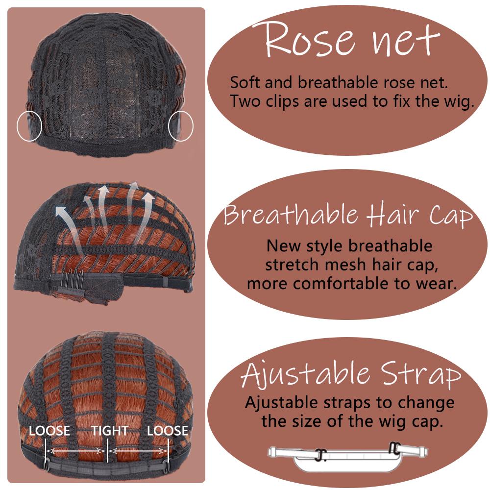 MERISIHAIR Long Ombre Synthetic Orange Red Black Pink Wigs with Bangs Water Wave Synthetic Heat Resistant Fiber Wigs for Women