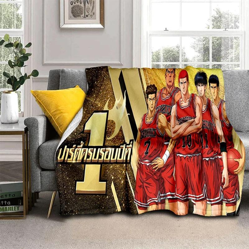 Баскетбольное аниме Slam Dunk, мультяшное одеяло, мягкое одеяло для дома, спальни, кровати, дивана, пикника, путешествия, офиса, одеяло, детское одеяло