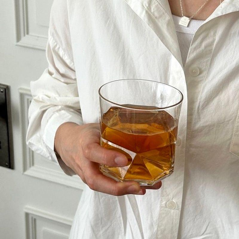 Элегантный стол [Подарочный набор] Рускус Подлоконы Стакан для виски 2 предмета Подарочный набор Стеклянная чашка Пиво Новоселье Молодожены