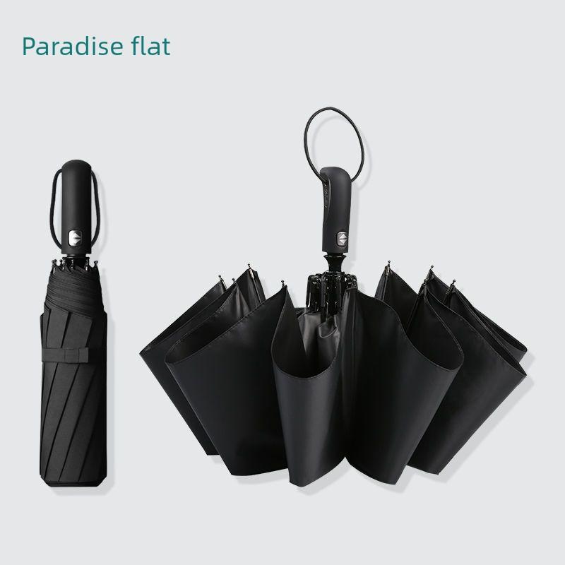 Paradise Umbrella Fully Automatic Umbrella with Ten Ribs, Fully Steel Reinforced, Foldable, Portable, Solid Color, One-Touch Open and Close