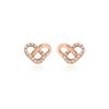 Silver Heart Earrings Sc1801