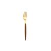 Ins Gold Tableware 430 Stainless Steel Knives, Forks and Spoons Set Imitation Wood Western Food Steak Knives and Forks