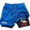 Аниме IPPO Muay Thai Kick Boxing UFC MMA Mixed Marcial Art Shorts Anime Men Women Unisex Double Layer Quick Dry Breathable Sport Gym Fitness Workout