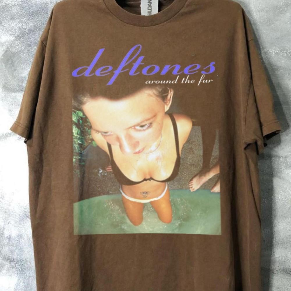 Deftones Around The Fur Brown Short Sleeve Remake T shirt vtg NH23910 Unisex T-Shirt