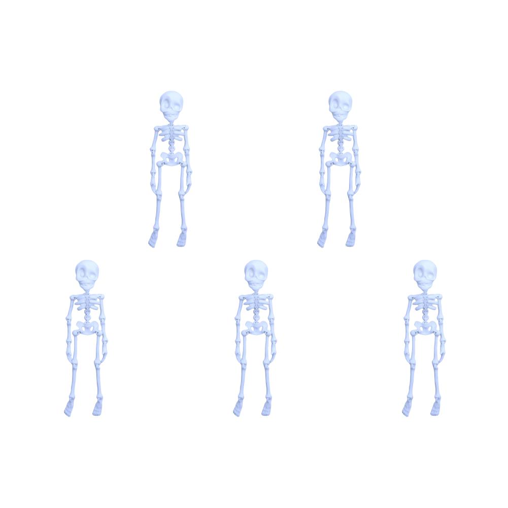 5/10PCS Mini Magnetic Skeleton Fridge Magnets with Movable Joints Skull Fridge Magnets for Refrigerator Locker Whiteboard Office