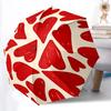 1 шт. Зонт-трость с рисунком сердечек, автоматический, складной, компактный, 8 спиц, прочный купол, легкий, портативный, для повседневного использования, подарок,,108