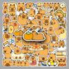 50 Capybara Cartoon Stickers: Cute Animal Decorations for Water Cups & Journals