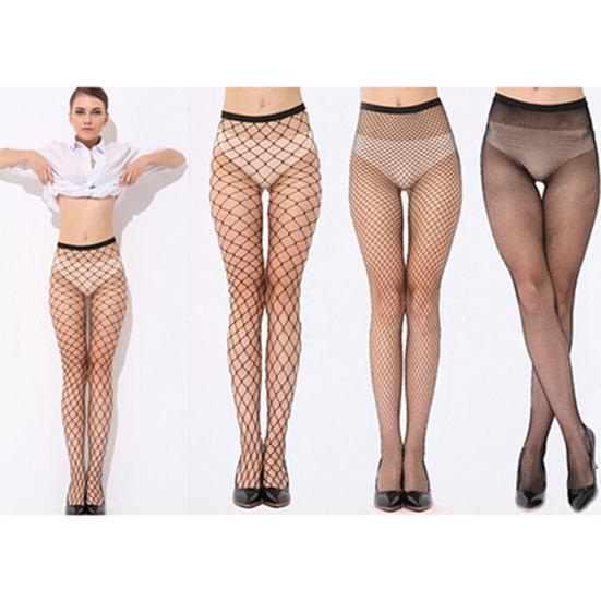 Women Sexy Fishnet Hollow Pantyhose Punk Stockings Stretchy Tights One Size