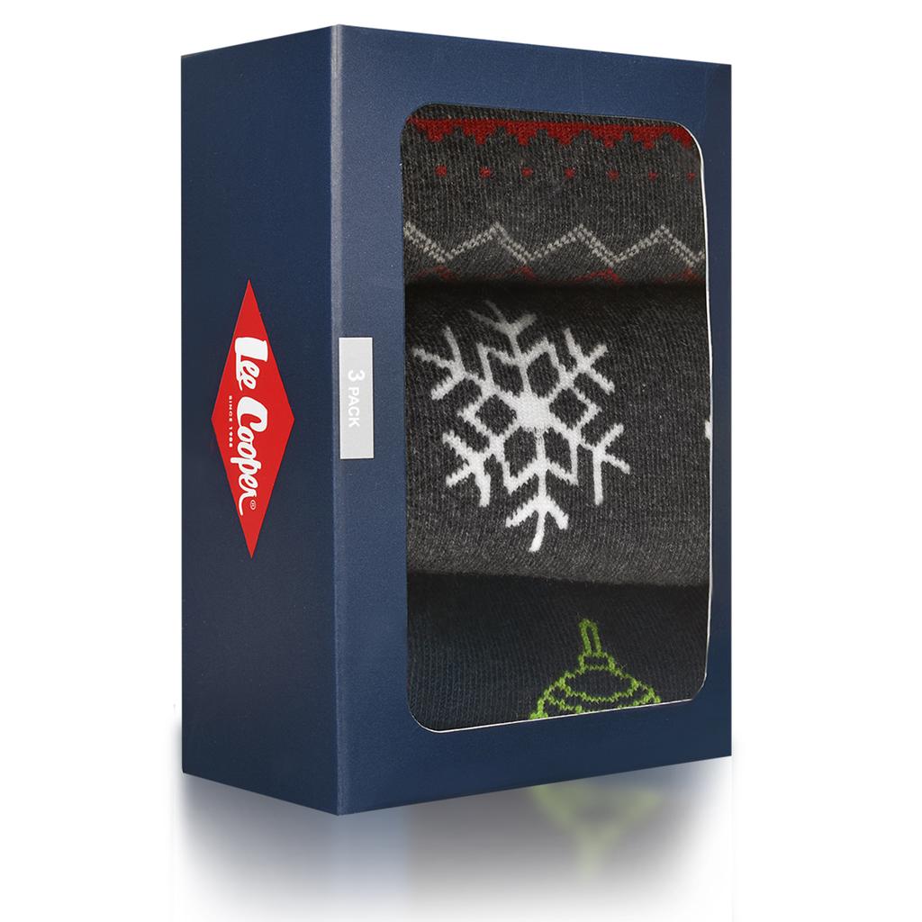Lee Cooper Мужские Рождественские Носки Олень 3 Штуки В Подарок