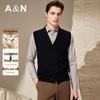 Men's Cashmere Blend V-Neck Cardigan Vest