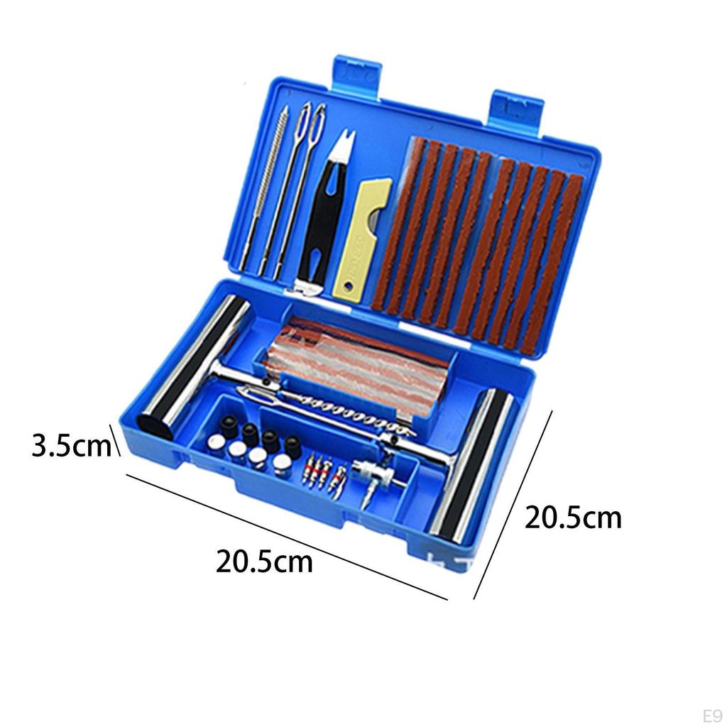 Набор инструментов для ремонта шин, инструмент для плоского прокола для квадроцикла, автофургона, 33 шт., зеленый