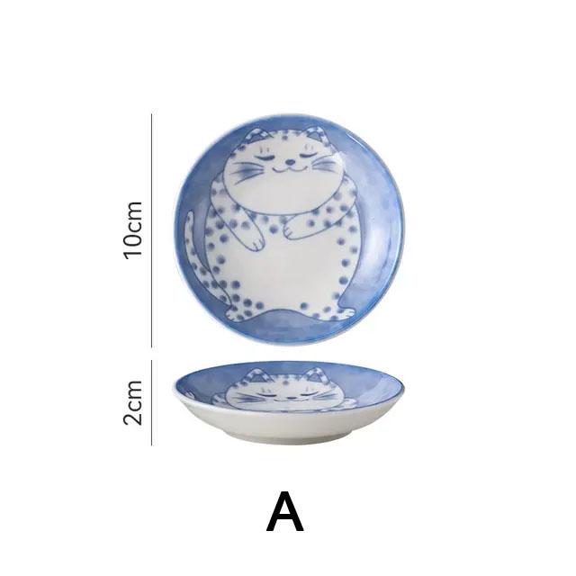 1/4 шт. Керамическая тарелка для соуса для десерта, симпатичная тарелка для соевого соуса в японском стиле, маленькие миски для гарниров, кухонная посуда