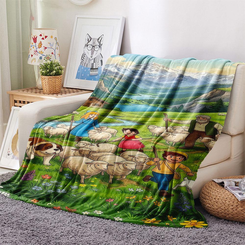 Heidi Girl Blanket, High quality Comfortable for All Seasons, Home Decor, Warmth and Comfort