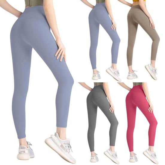 Women Yoga Pants High Waist Tummy Control Butt-lifted Skinny Elastic Skinny Compression Jogging Exercise Lady