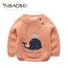 Winter Baby Girls Sweaters Clothes Kids Boys Warm Sweater Shirt Child Cartoon Whale Thicken Tops Wool Pullovers