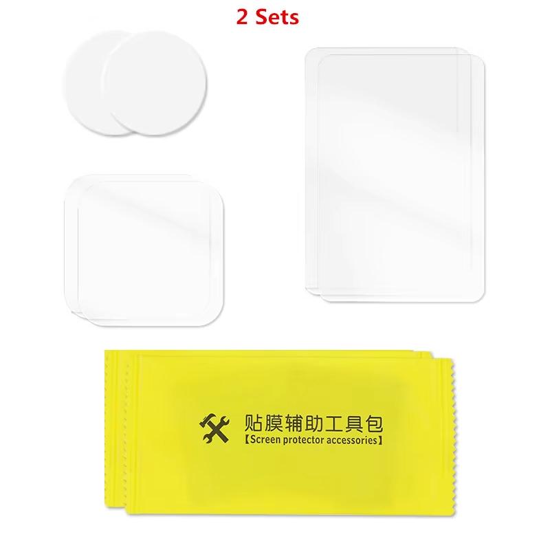 For DJI Osmo Action 6 Action 5 Pro 4 Screen Protector Tempered Glass Lens Cap Storage Case for DJI Action 4 5 6 Accessories