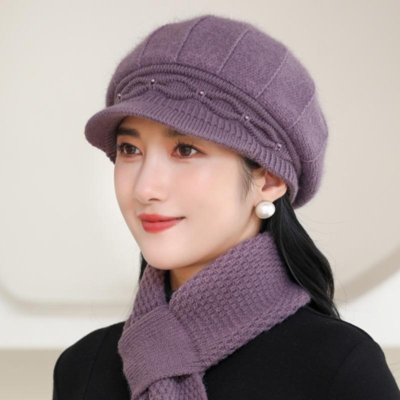 Winter Hat Women's Fashion ,Chic Knit Beret for Women Breathable & Stretchy, Perfect for Autumn & Winter