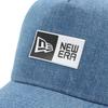 New Era 9FORTYA-Frame Box Logo Mesh Cap In Washed Denim/White, Free Size 940AFTR Box TPU WDNM White, 14388654, NER36C3348