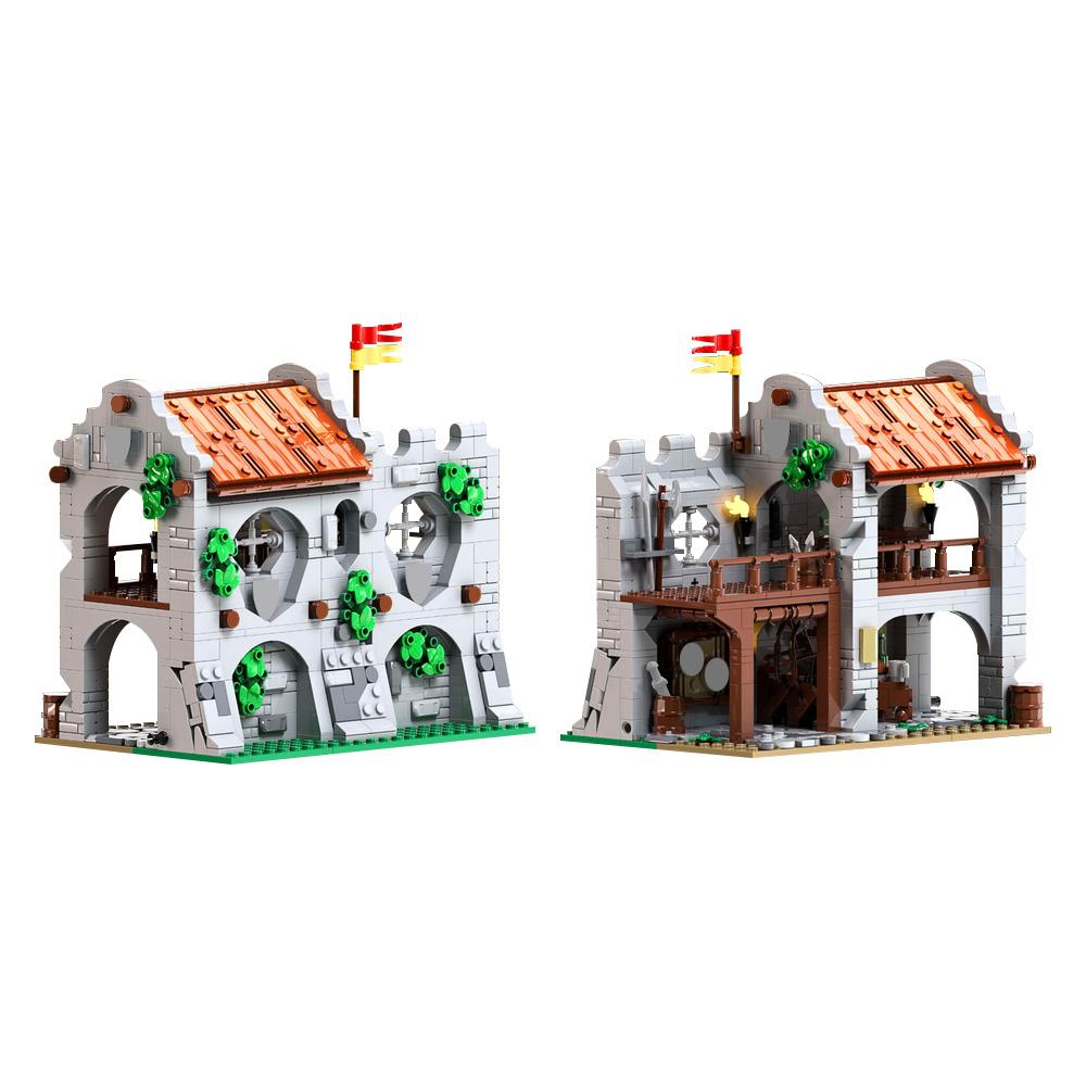 Gobricks MOC-212374 Пристанище лучника (Серия "Замок" №. 1) Конструкторы Игрушки Подарки