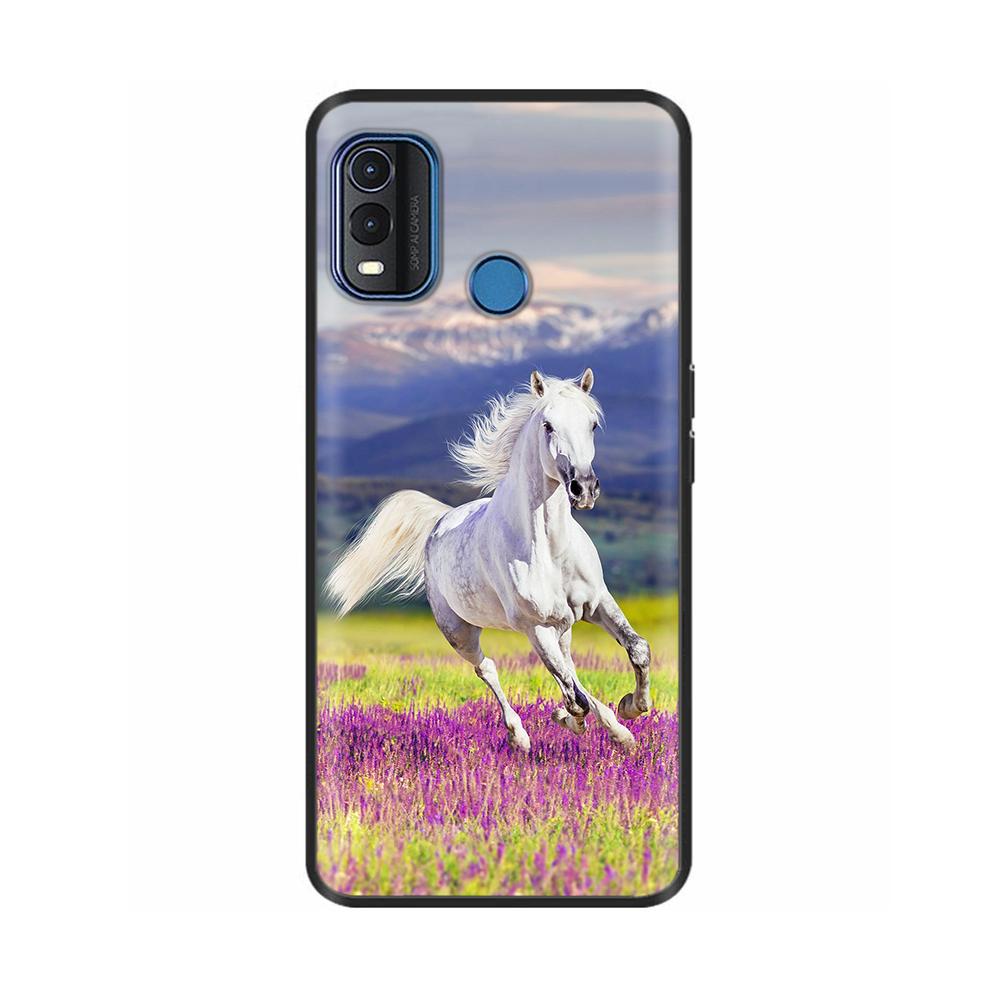 For Nokia G11 Plus Case Cute Heart Flower Soft Silicone Back Cover for Nokia G11 Plus NokiaG11 G 11 Bumper Black TPU Phone Cases