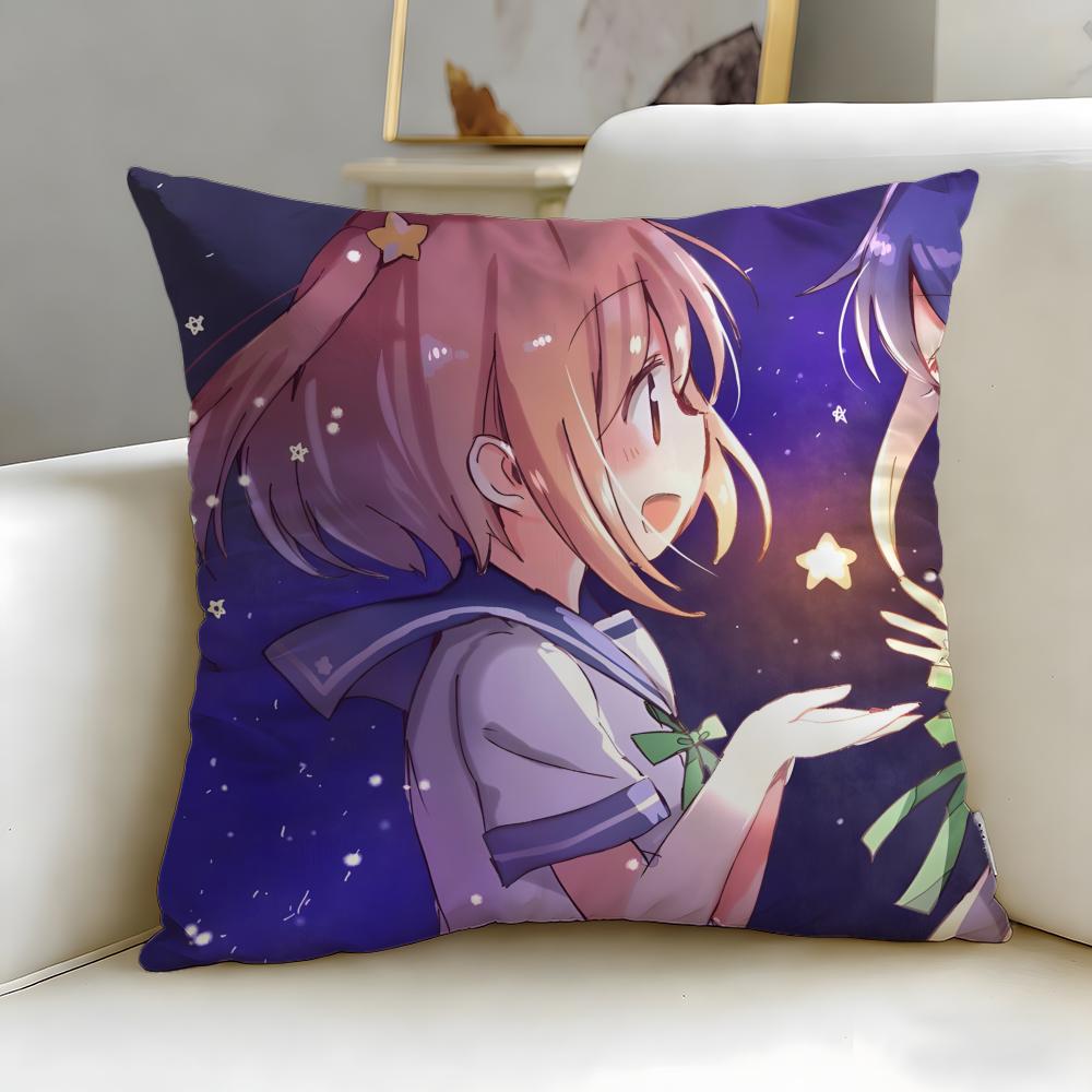 anime Asteroid in Love Cushion Cover Soft EasyWash Pillow Case Versatile for Couch Bed Travel and Office