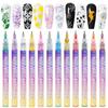 Nail Art Painting Graffiti Pen Acrylic Marker 0.5Mm Fine Needle Tube Quick Drying Nail Painting Flower Pen