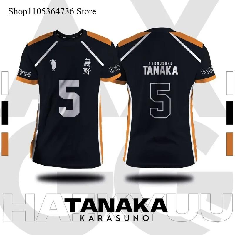 Косплей-футболка Haikyuu Karasuno Yamaguchi 12, летняя с коротким рукавом для