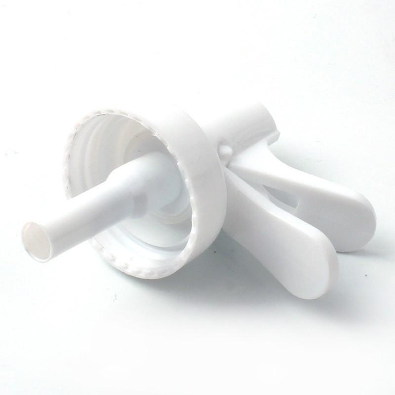 White Plastic Water Dispenser Valve For 5L Water Bottles Home Outdoor Use