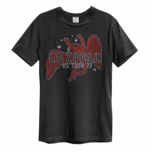 Amplified Unisex Adult US Tour 77 Led Zeppelin T-Shirt