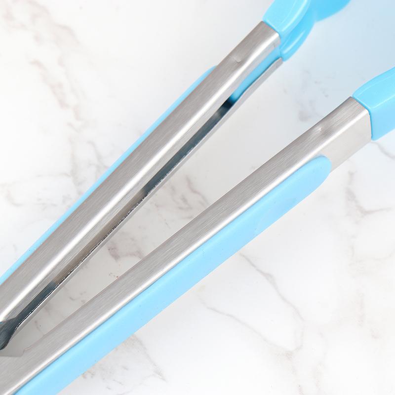 1 шт. 7 дюймов зажим для еды из нержавеющей стали зажим для еды для барбекю гриль стейк зажим для еды нескользящая ручка щипцы для хлеба вечерние кухонные аксессуары для приготовления пищи