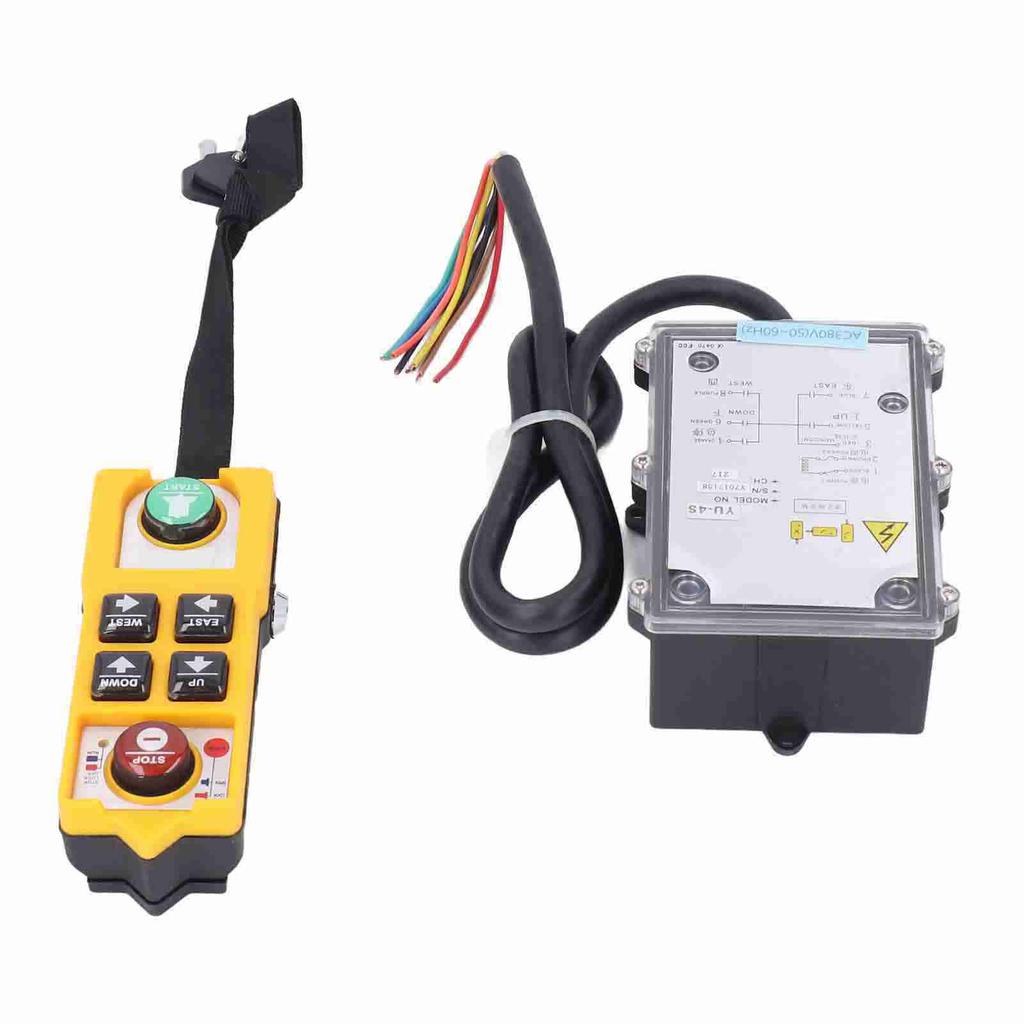 AC380V 100m беспроводной крановый пульт дистанционного управления водонепроницаемый анти-падения электрический промышленный пульт дистанционного управления с