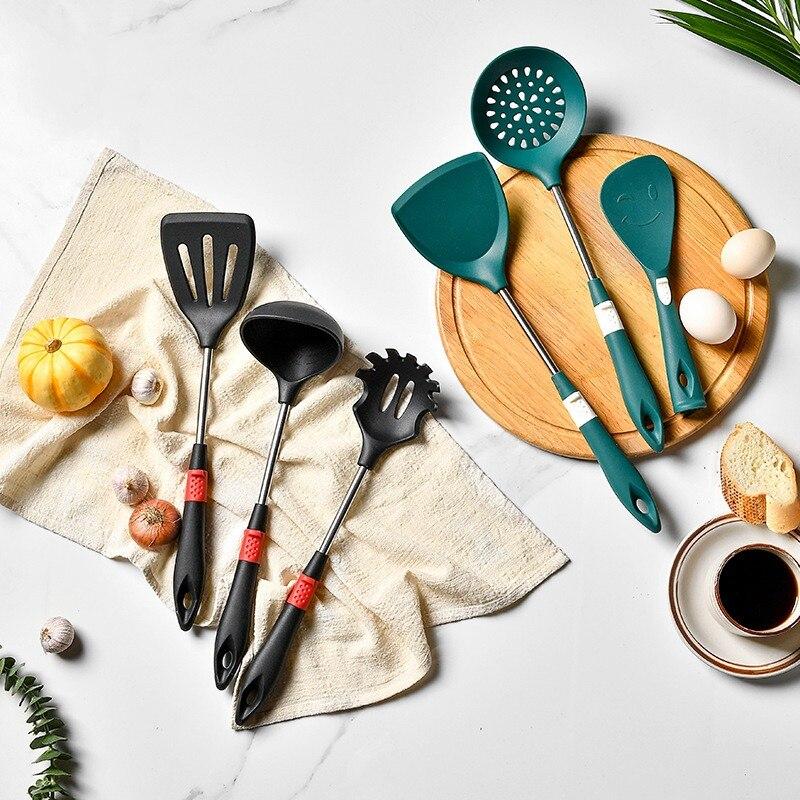 1 шт., силиконовые кухонные аксессуары, половник для риса, инструмент, суп, спагетти, рис, жареные яйца, серверная посуда, кухонная утварь, кухонная утварь