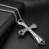 Мужское ожерелье Женское ожерелье хип-хоп Хип-хоп Титановое ожерелье Крест 410c20236502