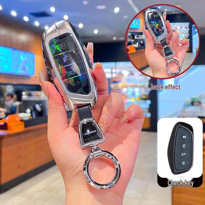 Совместимая металлическая пряжка, чехол для ключа для Great Wall Haval: H2S, M6, F5, F7X, Большой Пес, Божественный Зверь, Яростный Дракон, Дракон Макс, Сова