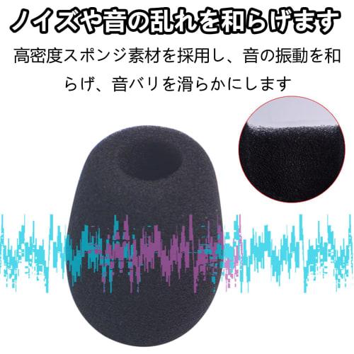 Set of 10 Breathable Microphone Sponges for Headsets, Intercom Microphones, and Loudspeakers, Protecting Against Noise, Dust, and Antibacterial, Prote