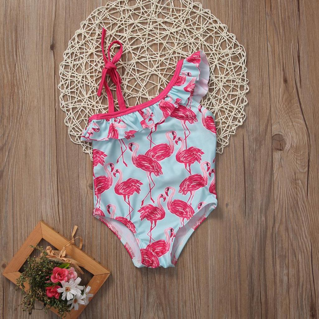 Baby Pudcoco Animal Pattern Bodysuit Baby Toddler Kids Baby Girl Swimwear Swimsuit Bathing Suit Swimming Beachwear 1-6 Years