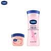 Набор Vaseline осветляющий лосьон для тела с ниацинамидом и персиковый бальзам для губ