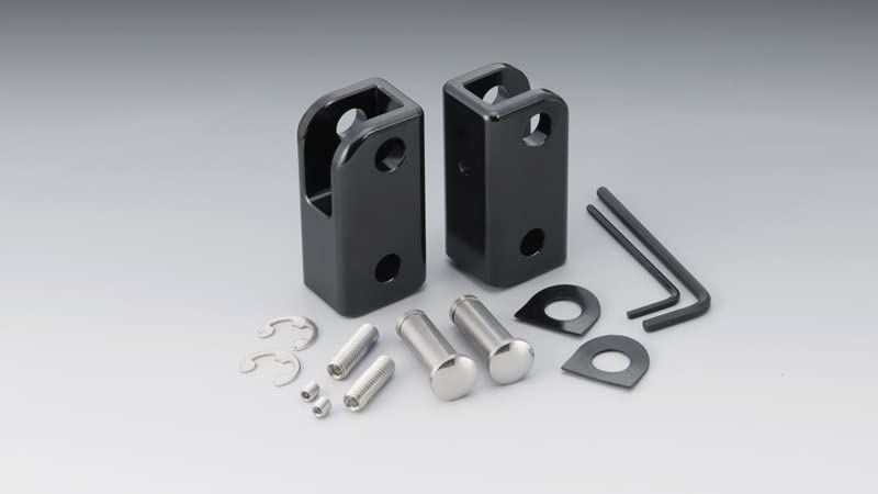 Кронштейн Kijima Bike Parts Step Up 35 мм со смещением влево и вправо, комплект из стали, черное покрытие, YAMAHA BOLT/R-Spec('14-) 213-1881