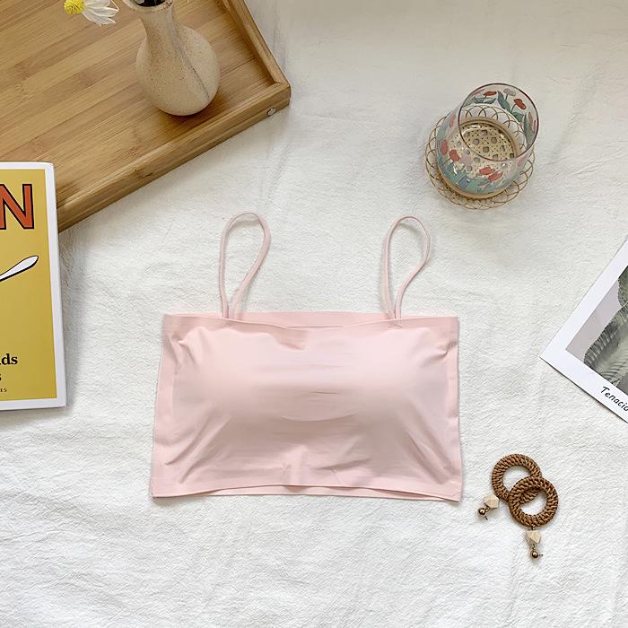 Майка Ice Silk Anti-Exposure с нагрудными вкладышами для женщин – идеальная летняя верхняя и нижняя одежда