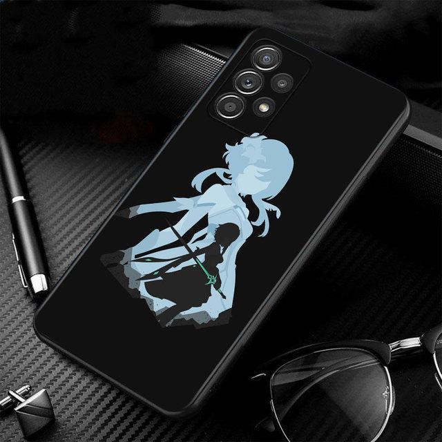 Телефон Funda Genshin Impact аниме для Samsung Galaxy A71 A52 A41 A51 A02s A12 A21s A72 A32 4g A31 A53 A23 A13 A52s 5g Capinha