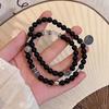 Elegant Chinese Style Black Beaded Bracelet For Women Perfect For Gifting