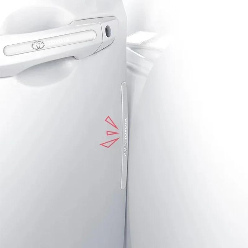 4 шт. Прозрачный протектор от столкновений для двери автомобиля, бампер, наклейка для Toyota Camry Corolla Yaris Chr Auris Avensis T25