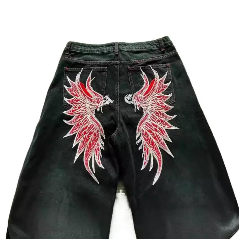Джинсы RogueWave Street Fashion Harajuku Y2K Новые Хип-хоп Прямые Штаны