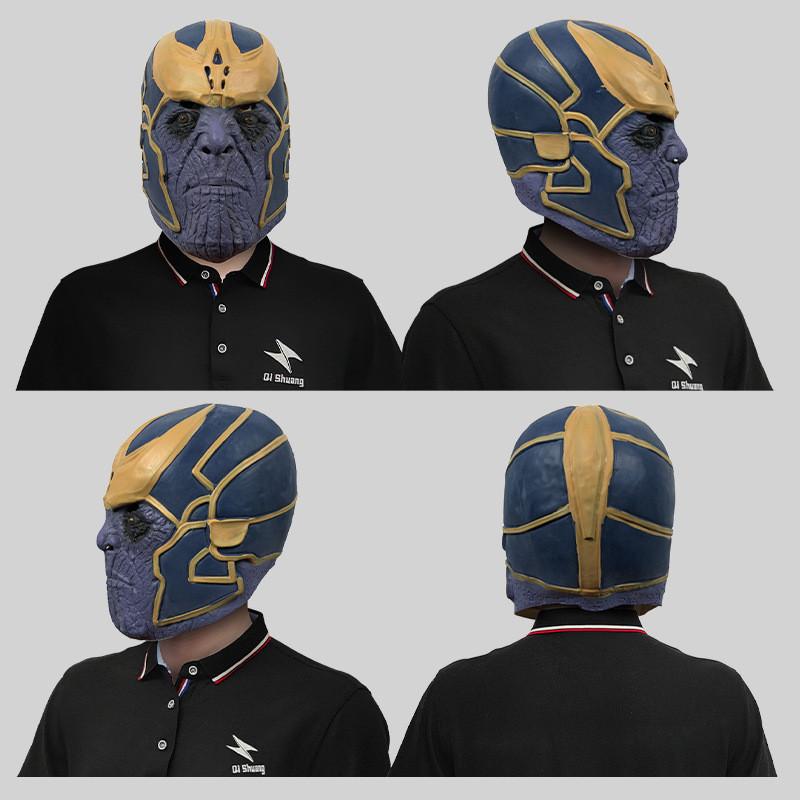 Marvel Thanos Mask Funny Latex Costume Headpiece For Halloween Party Decorations