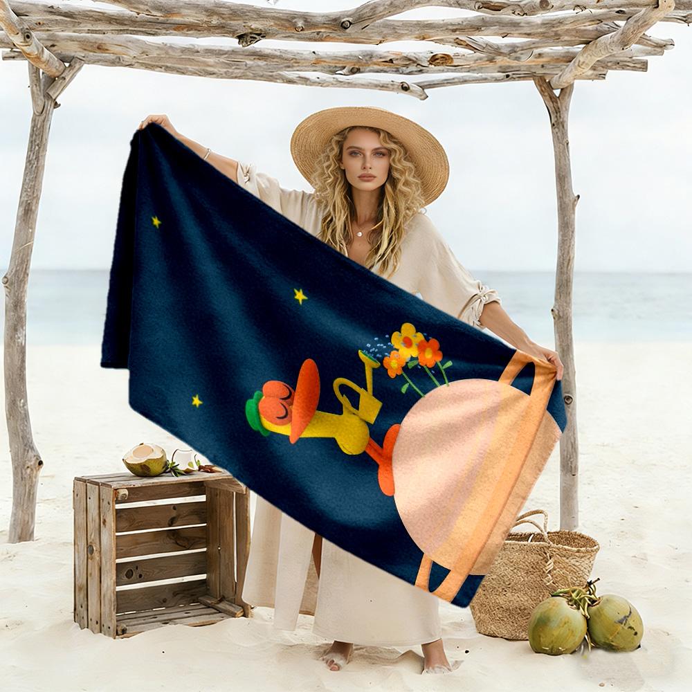 Pocoyo Beach Towel Quick-Dry Soft Microfiber Comfortable Lightweight