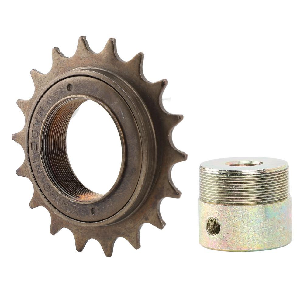 18T Bicycle Freewheel Steel Threaded Bike Freewheel Single Speed Freewheel for Mountain Bikes