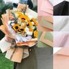 {YY28} 20 шт. Двусторонние цветные обертки для цветов 58*58 см Водонепроницаемая упаковка для букетов Бумага для декорирования подарков своими руками